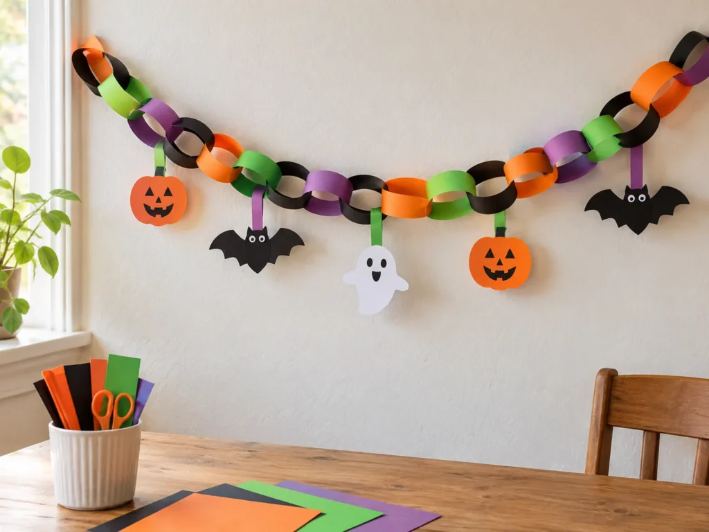 Halloween Paper Chain Garland